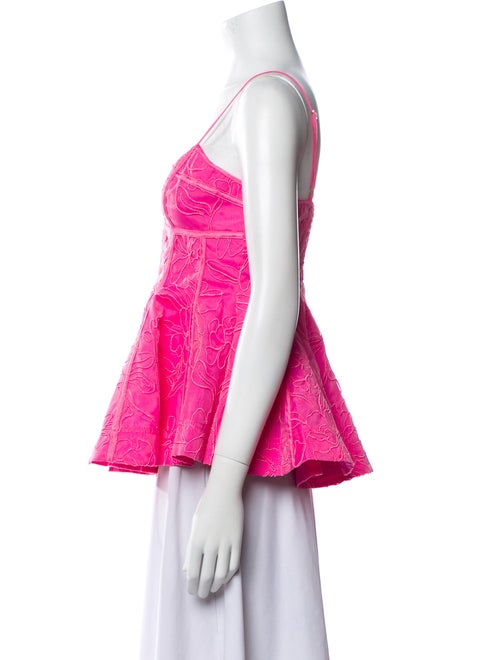 Aje Patterned V-Neck Top