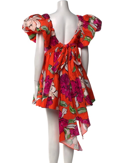 Aje Floral Print Mini Dress