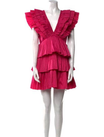 Aje V-Neck Mini Dress