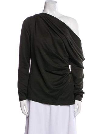 Aje One-Shoulder Long Sleeve Blouse