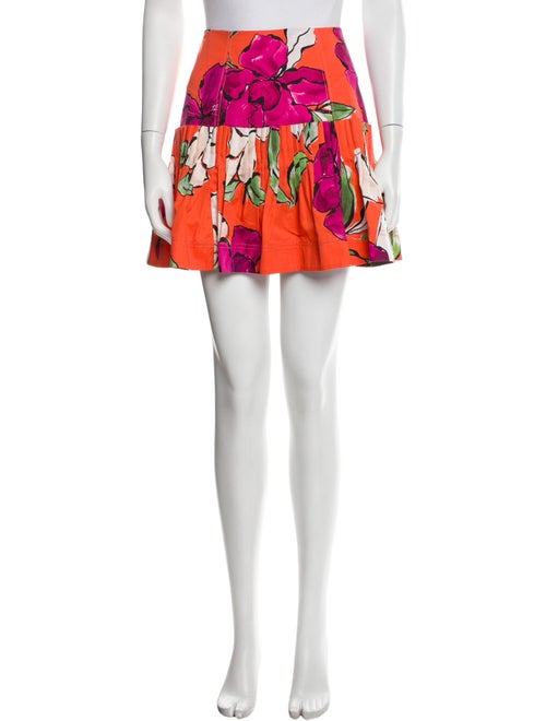 Aje Floral Print Mini Skirt