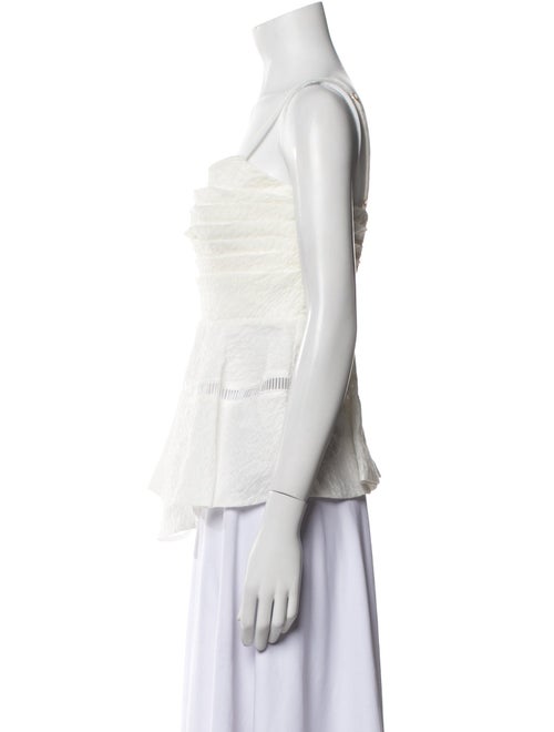 Aje Linen Square Neckline Top