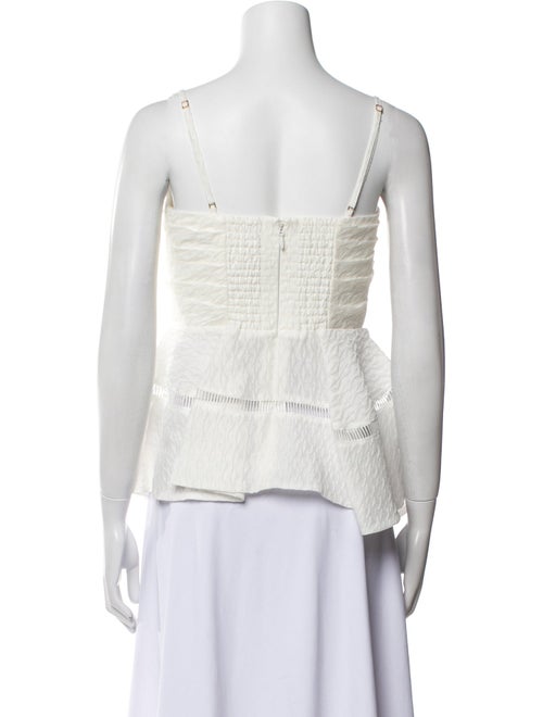 Aje Linen Square Neckline Top