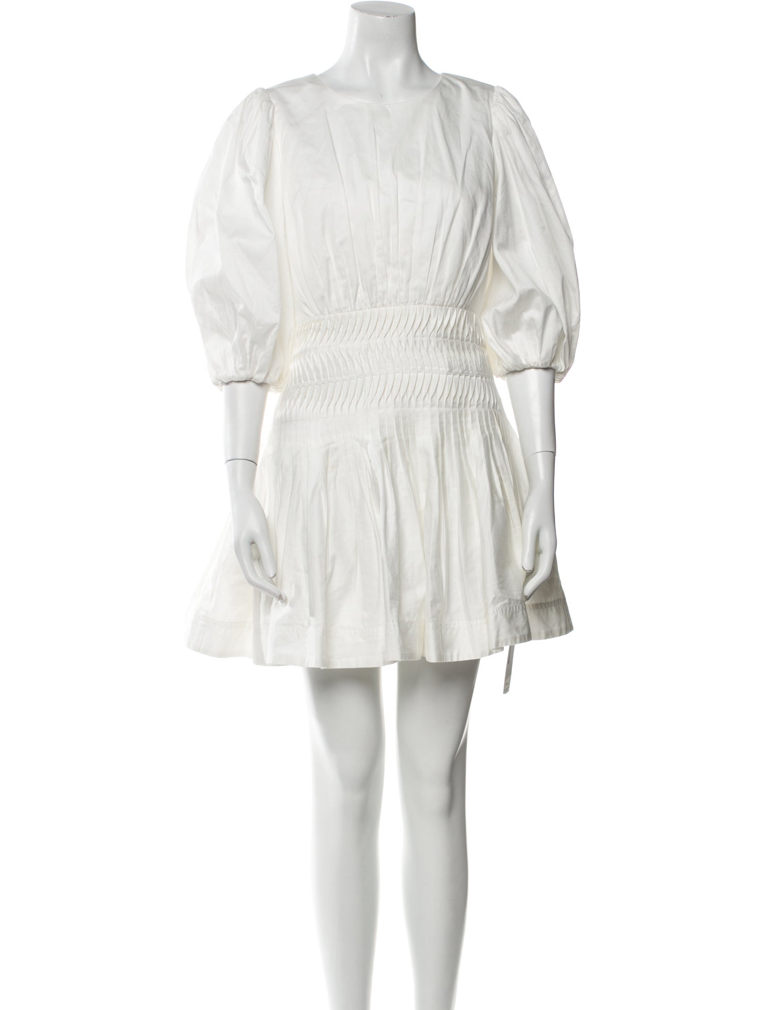 Aje Bateau Neckline Mini Dress