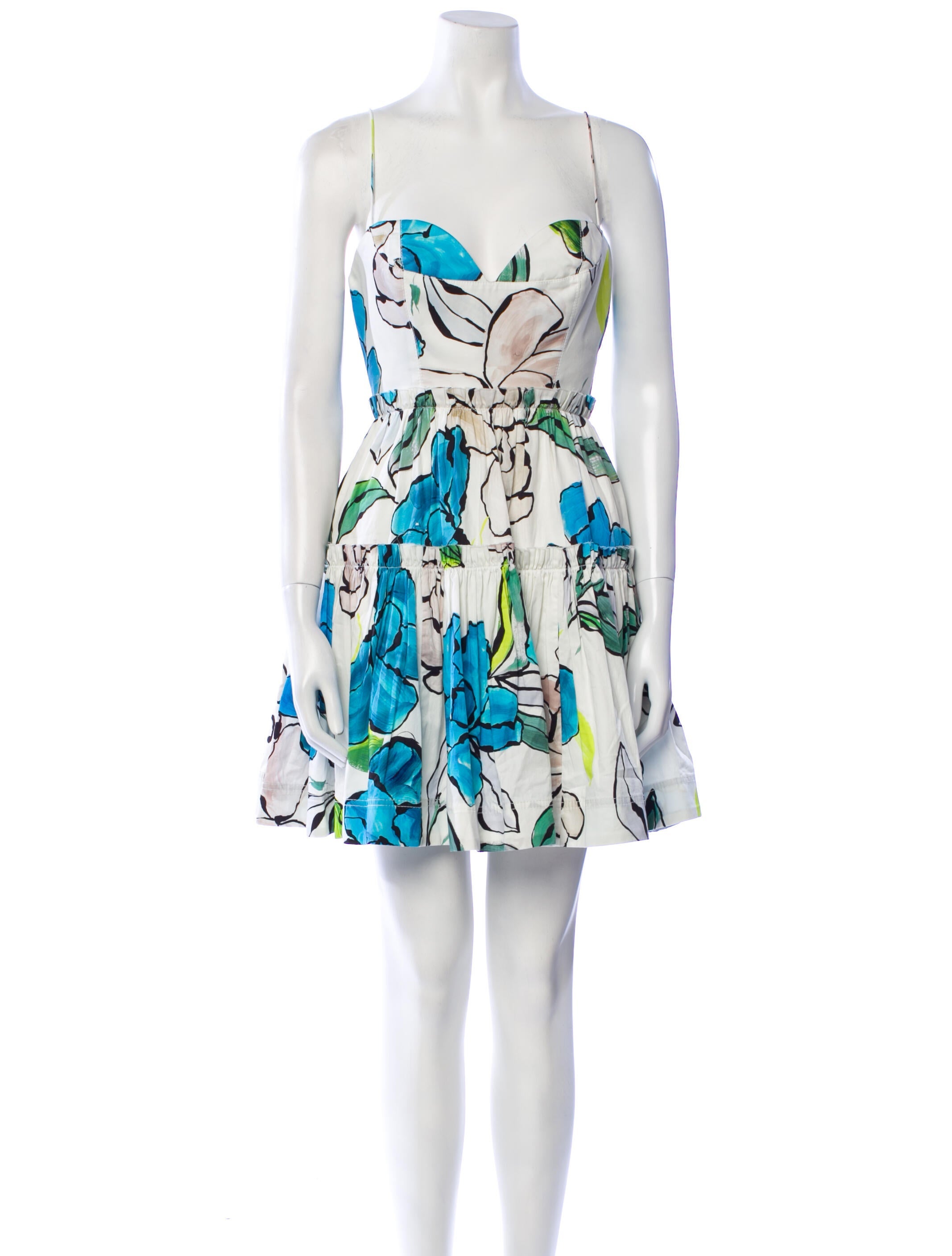 Aje Floral Print Mini Dress