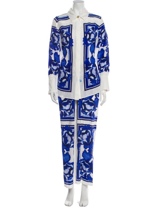 Aje Silk Printed Pant Set