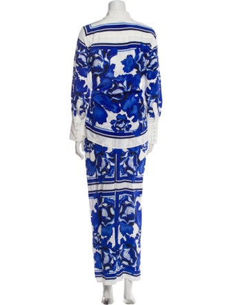 Aje Silk Printed Pant Set