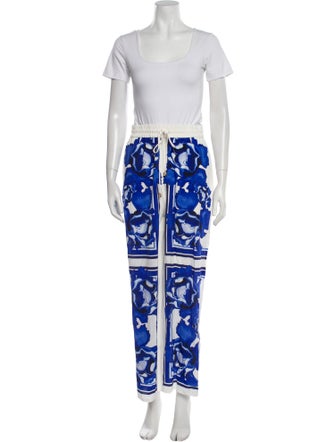Aje Silk Printed Pant Set