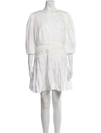 Aje Scoop Neck Mini Dress