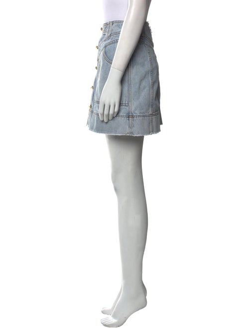 Aje Raw-Edge Trim Mini Skirt