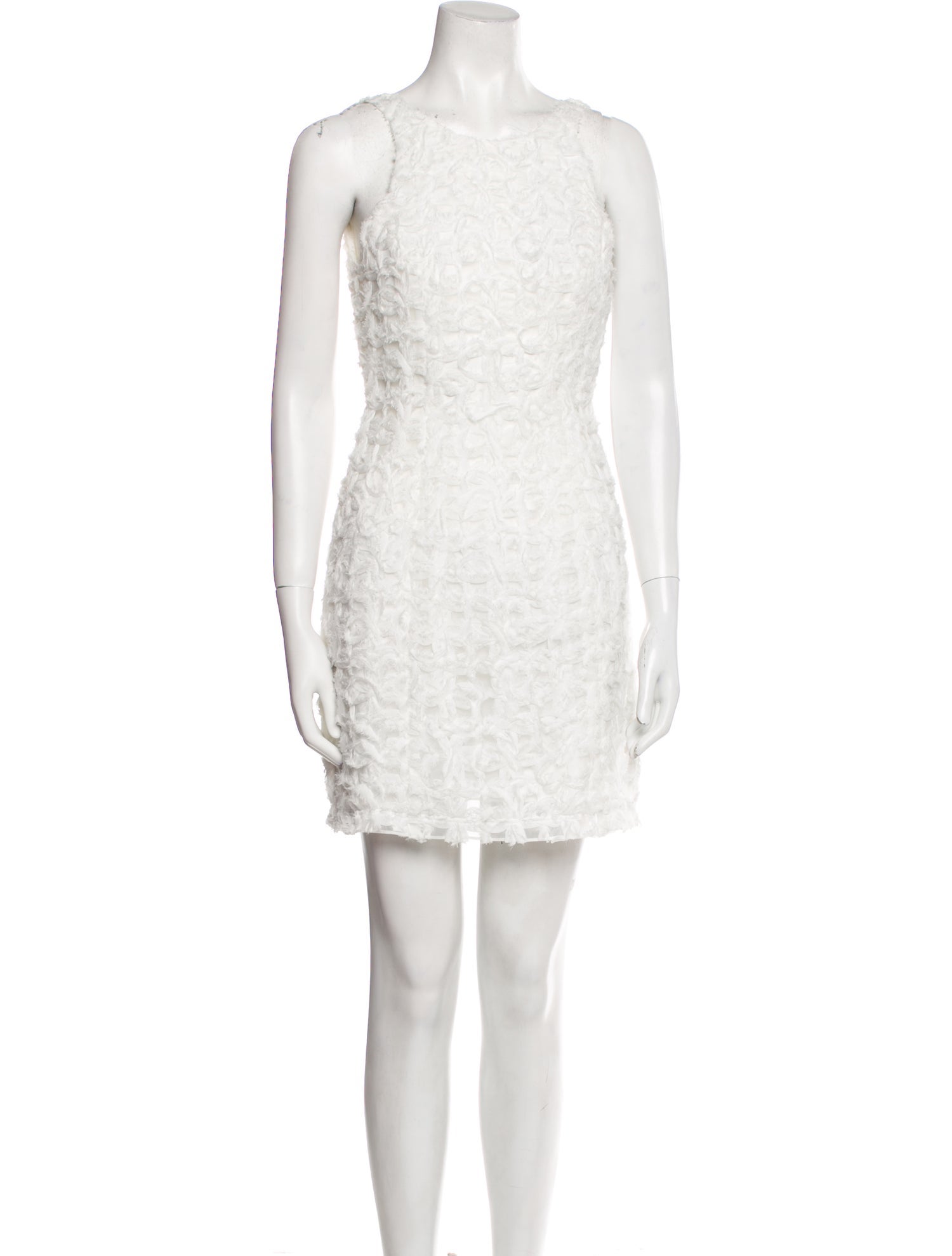 Aje Bateau Neckline Mini Dress