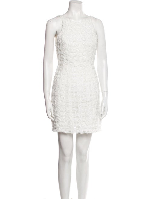 Aje Bateau Neckline Mini Dress