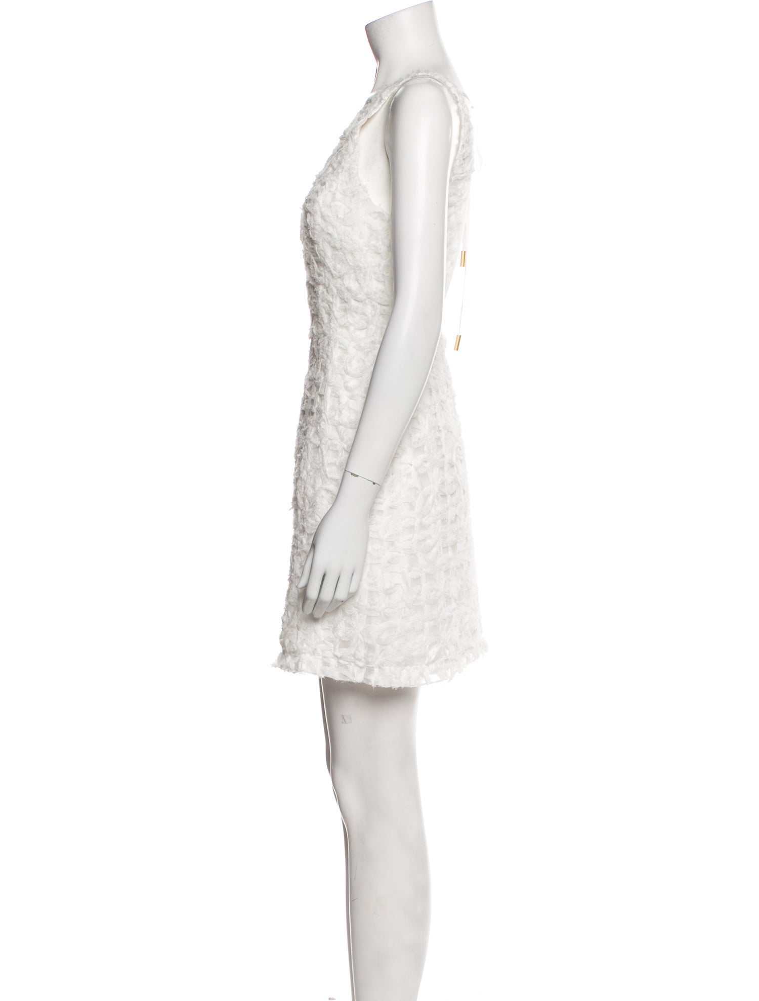 Aje Bateau Neckline Mini Dress