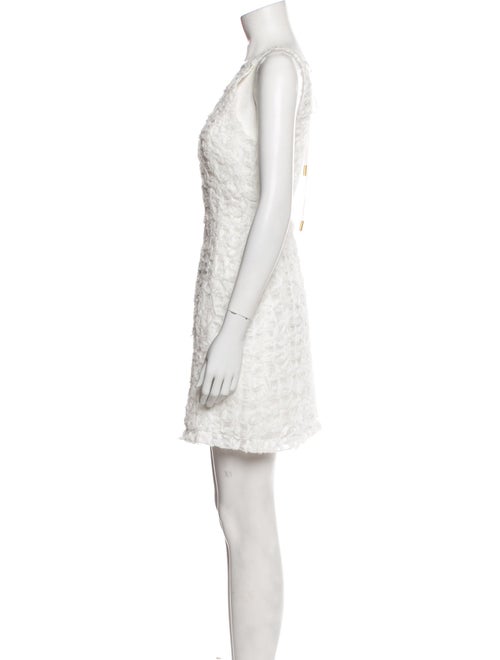 Aje Bateau Neckline Mini Dress