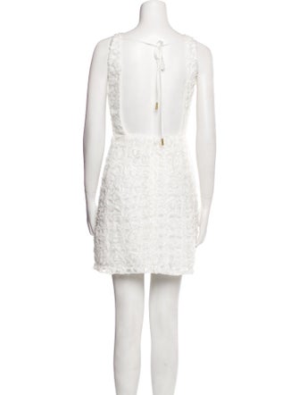 Aje Bateau Neckline Mini Dress