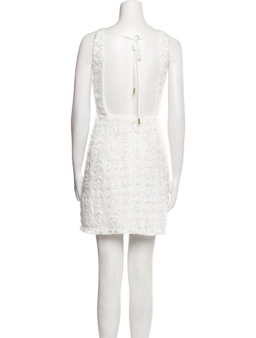 Aje Bateau Neckline Mini Dress