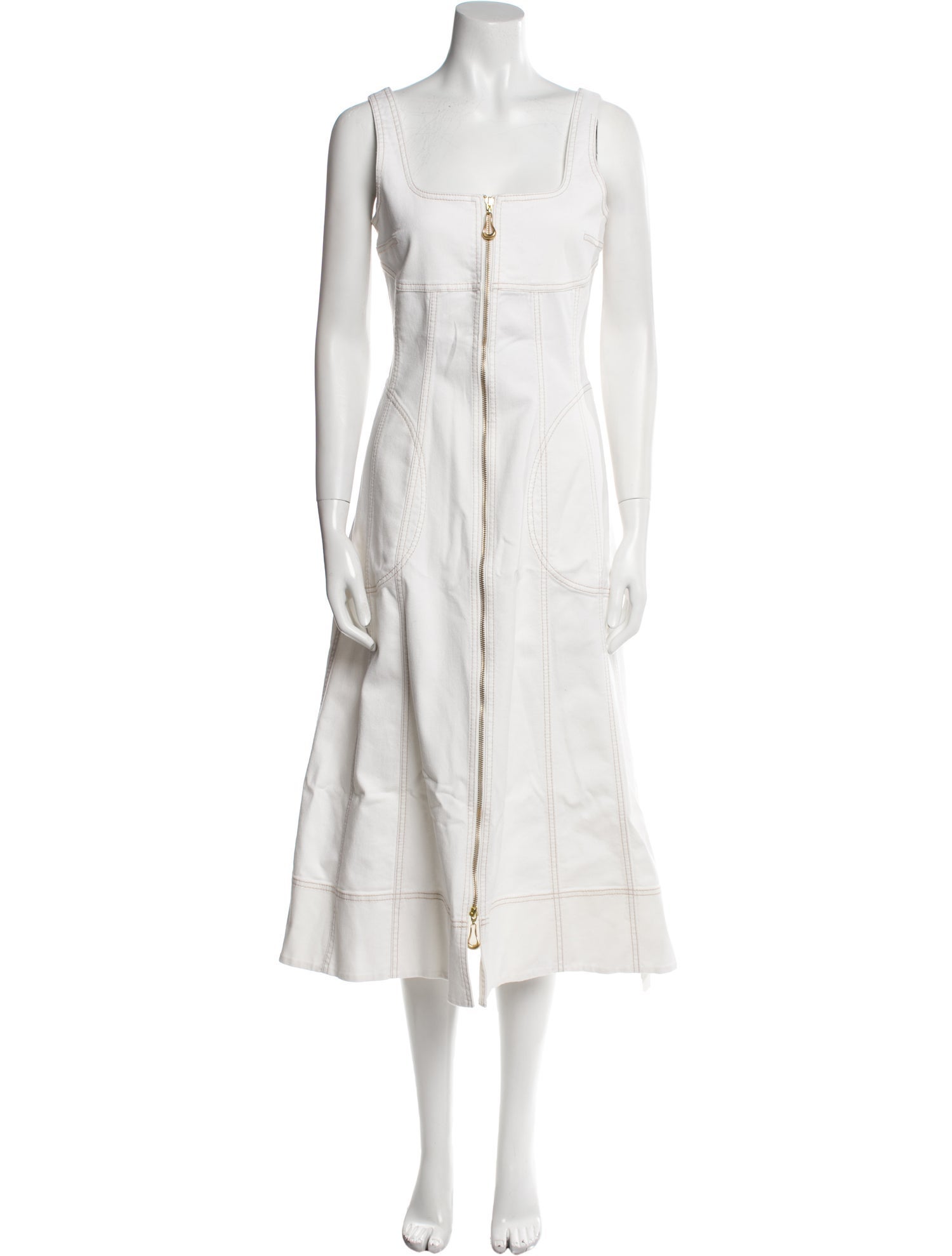 Aje Square Neckline Long Dress