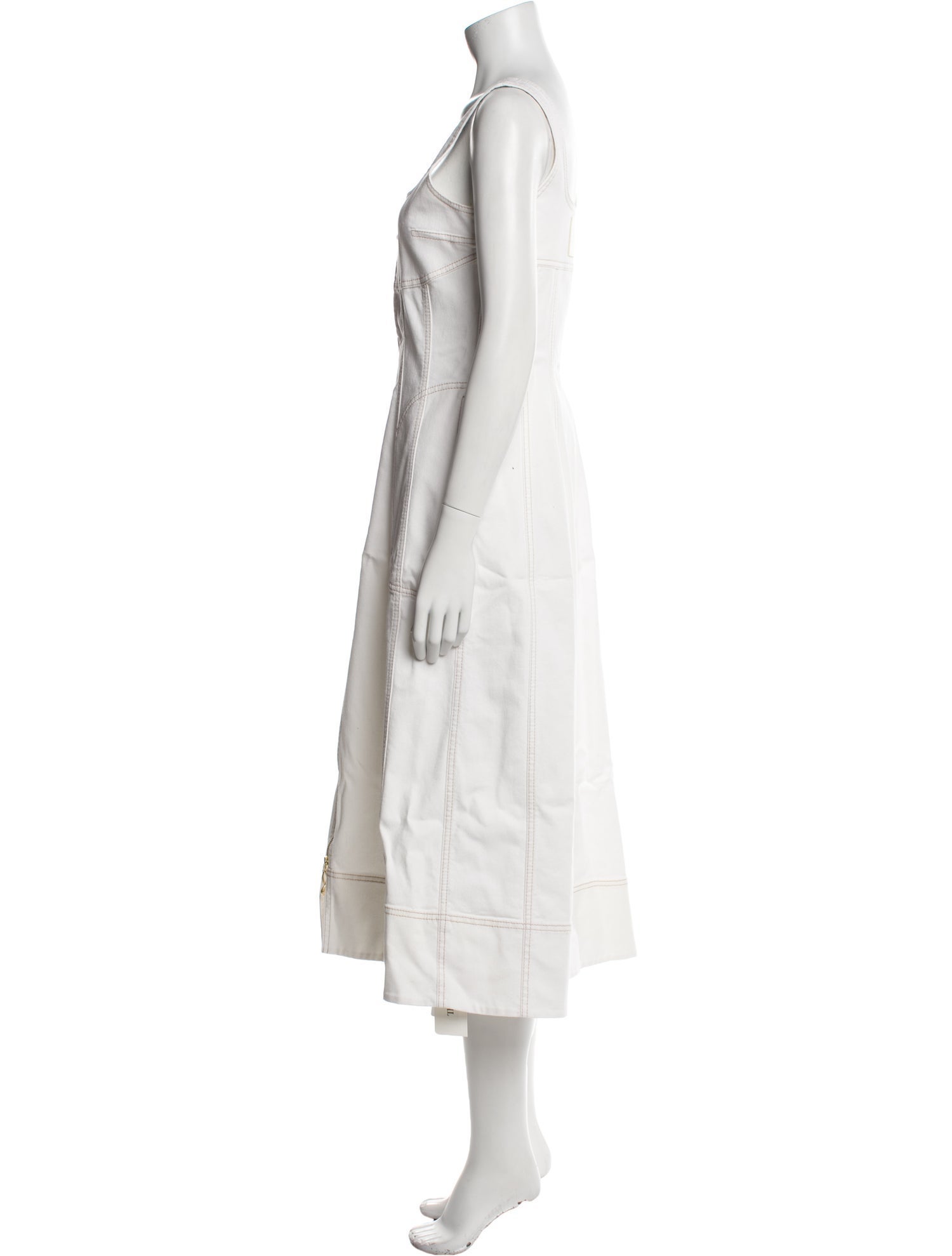 Aje Square Neckline Long Dress