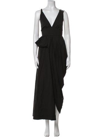 Aje V-Neck Midi Length Dress