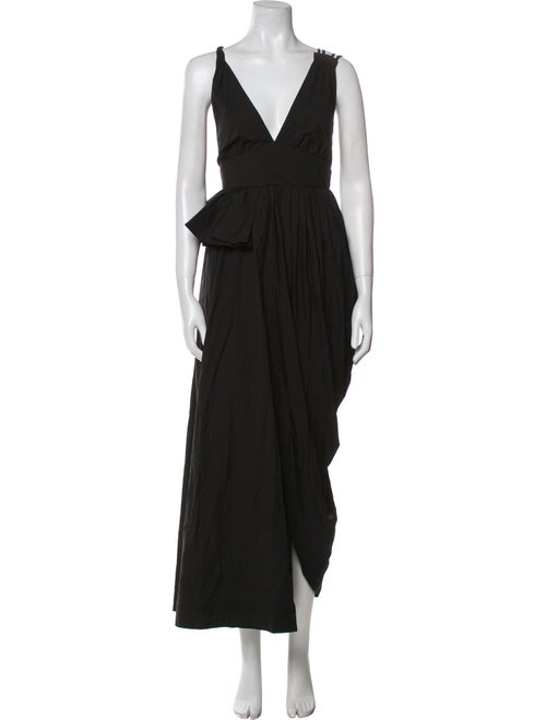 Aje V-Neck Midi Length Dress