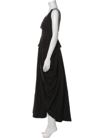 Aje V-Neck Midi Length Dress