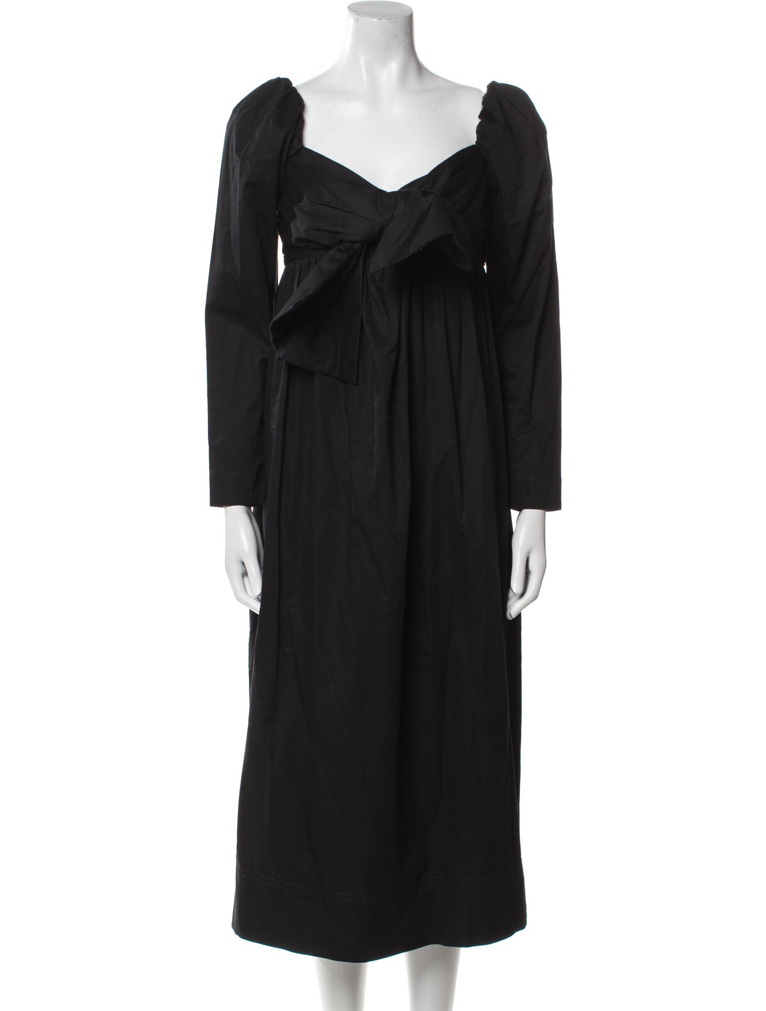 Aje Square Neckline Midi Length Dress