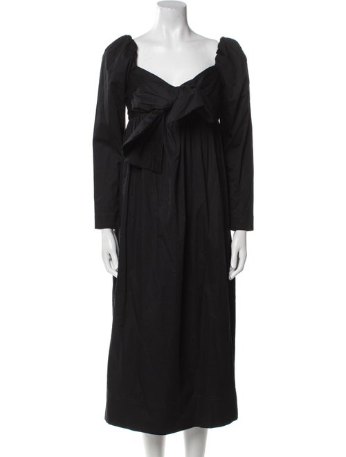 Aje Square Neckline Midi Length Dress