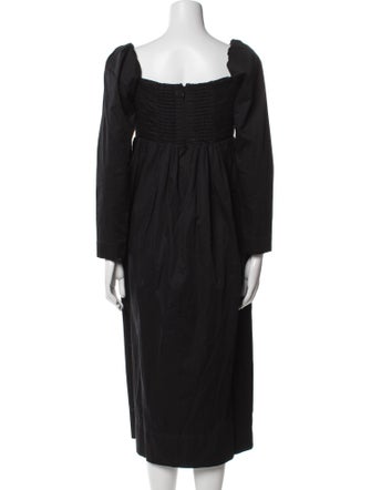 Aje Square Neckline Midi Length Dress