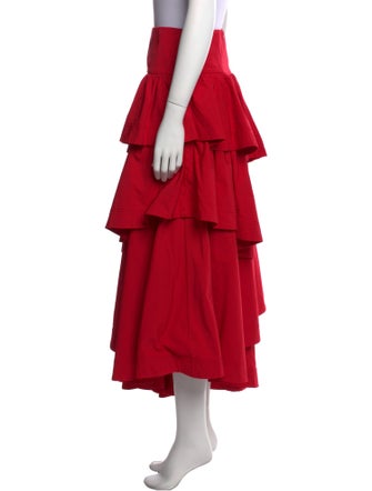 Aje Ruffle Embellishment Midi Length Skirt