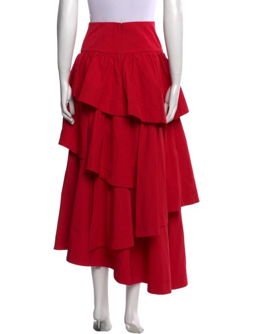 Aje Ruffle Embellishment Midi Length Skirt