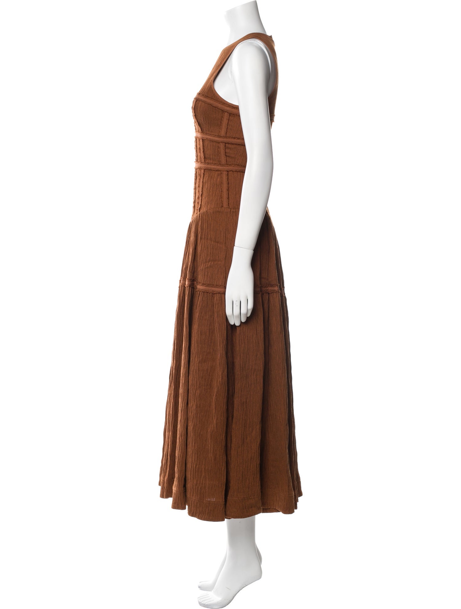 Aje Crew Neck Long Dress