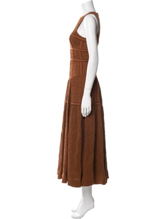 Aje Crew Neck Long Dress