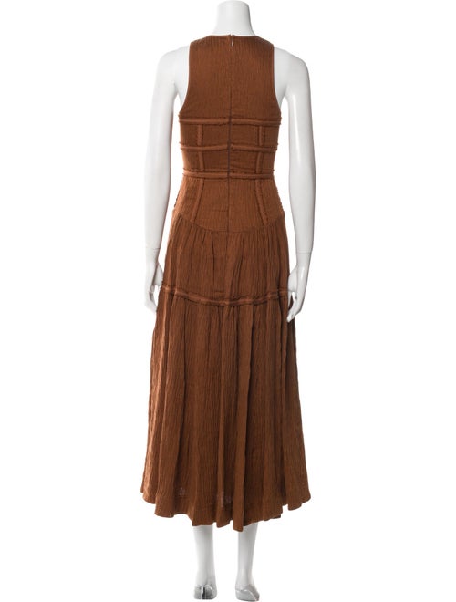 Aje Crew Neck Long Dress