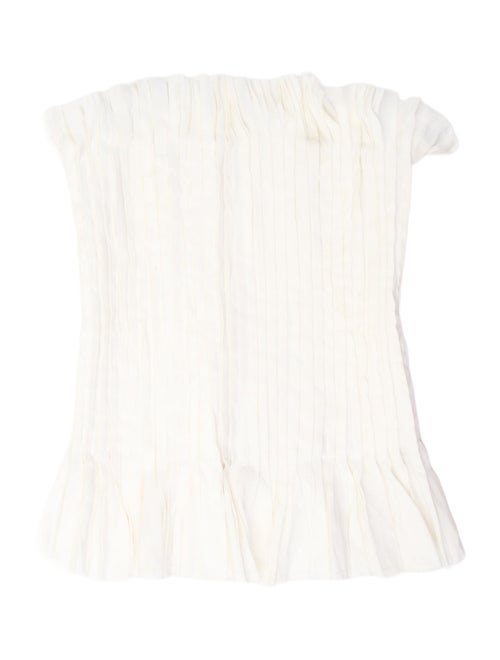 Aje Linen Strapless Blouse