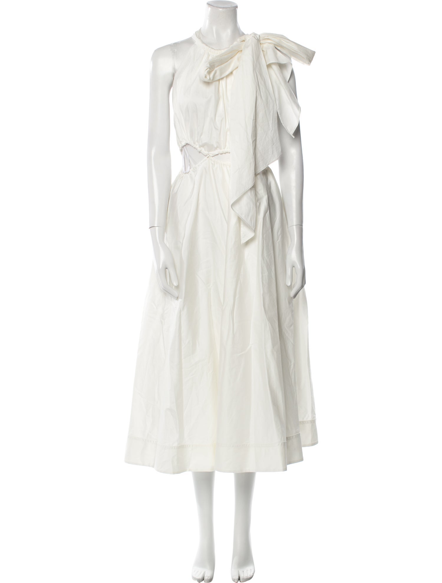 Aje Crew Neck Midi Length Dress