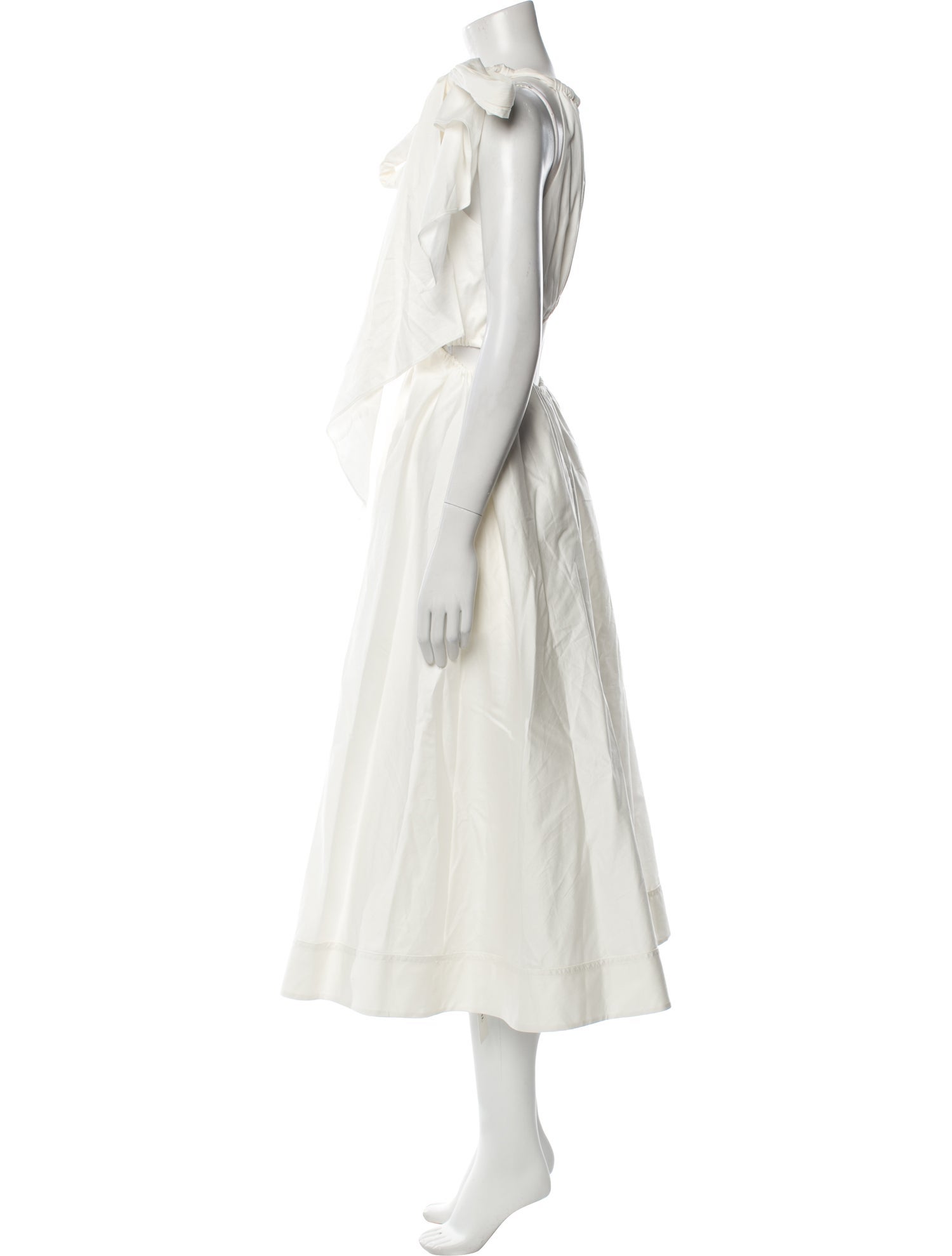 Aje Crew Neck Midi Length Dress