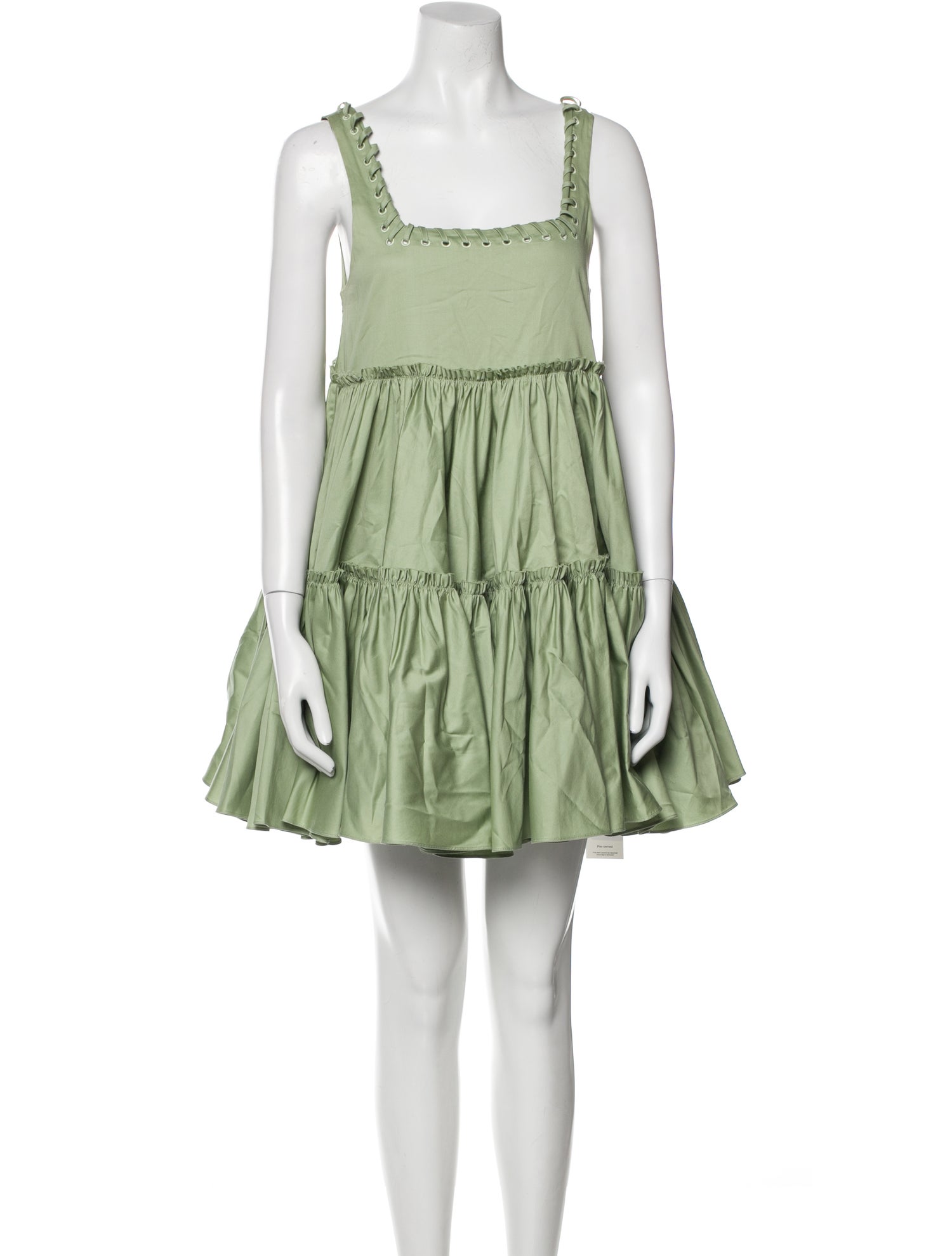 Aje Square Neckline Mini Dress