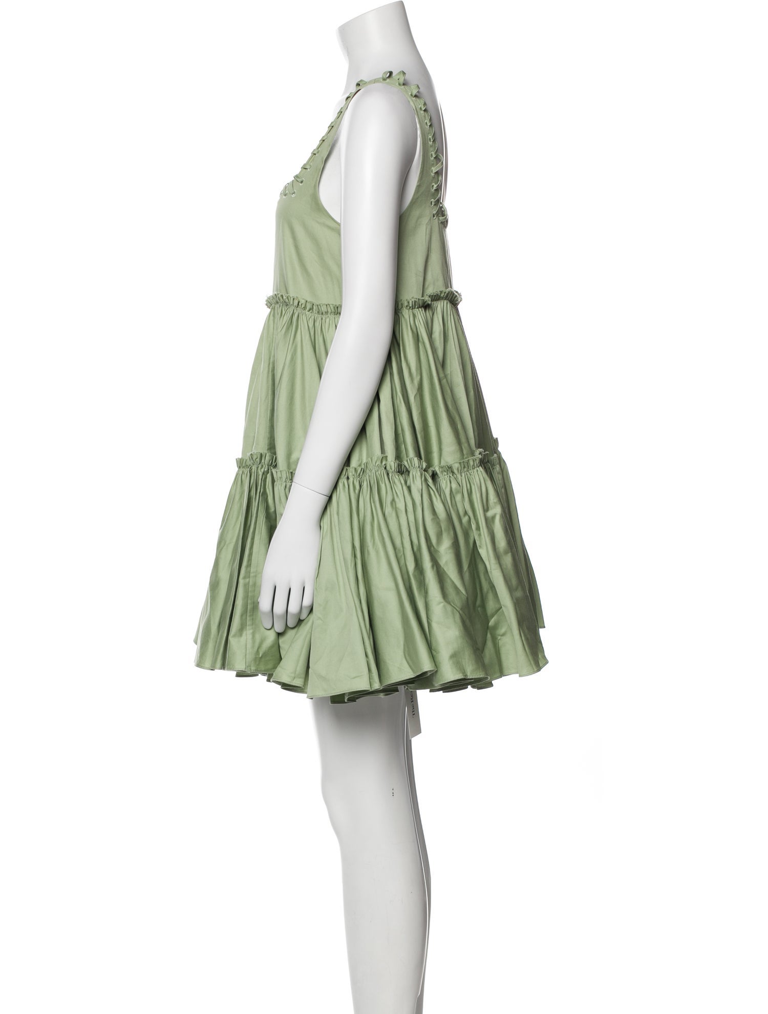 Aje Square Neckline Mini Dress