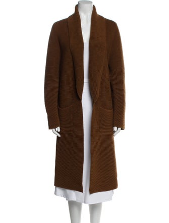 Aje Striped Open Front Sweater