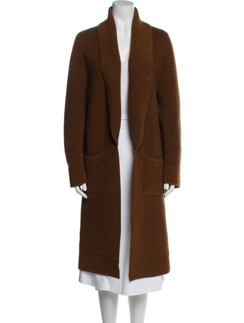 Aje Striped Open Front Sweater