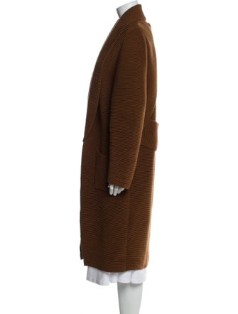 Aje Striped Open Front Sweater