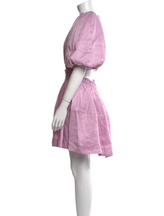 Aje Linen Knee-Length Dress