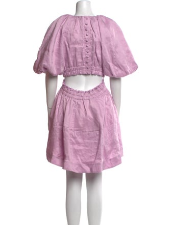 Aje Linen Knee-Length Dress