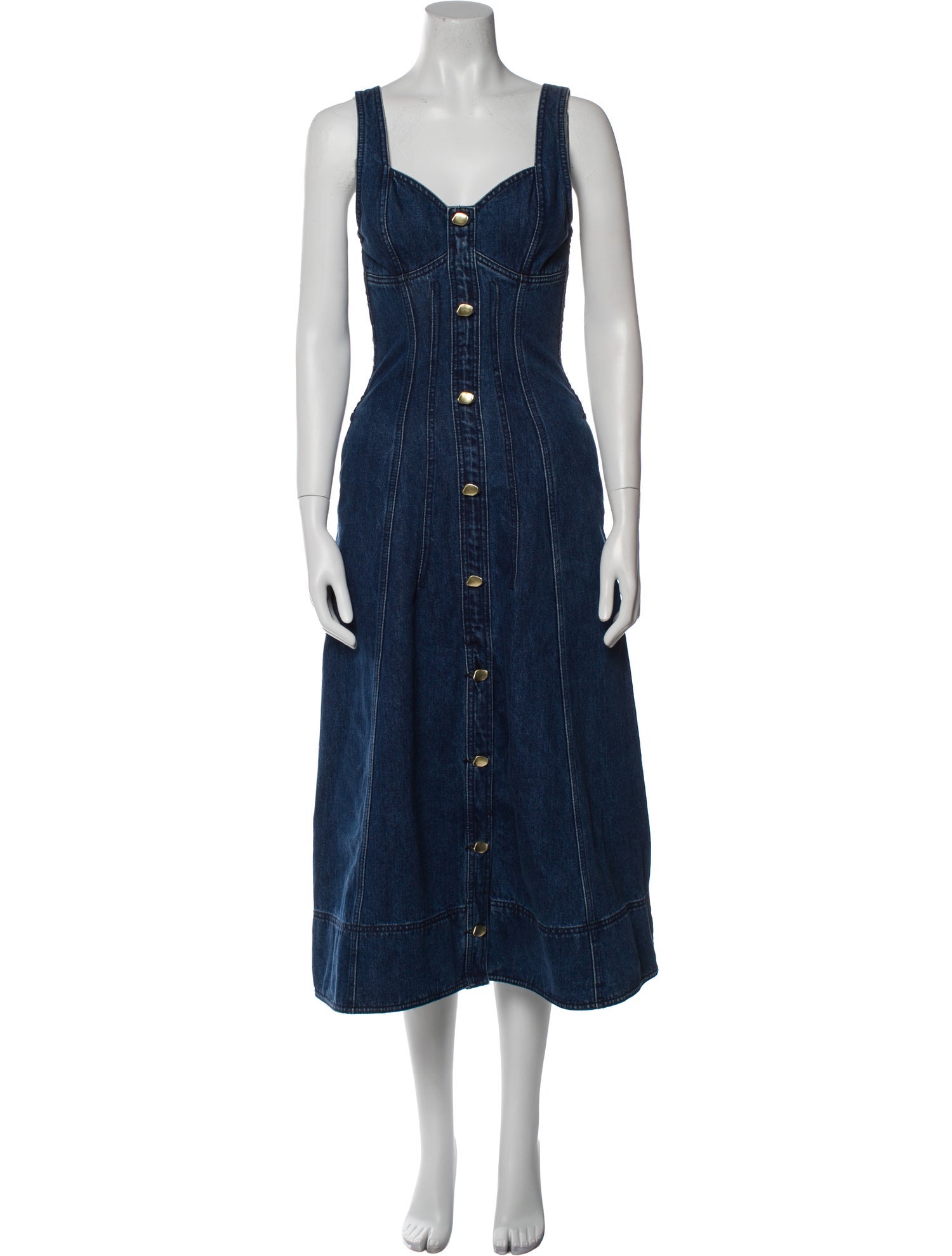 Aje Square Neckline Long Dress