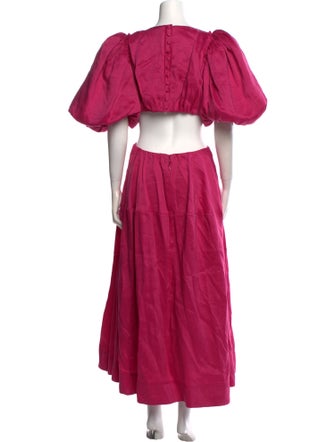 Aje Linen Long Dress