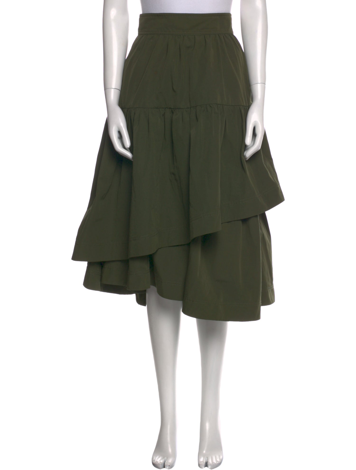 Aje Ruffle Embellishment Midi Length Skirt