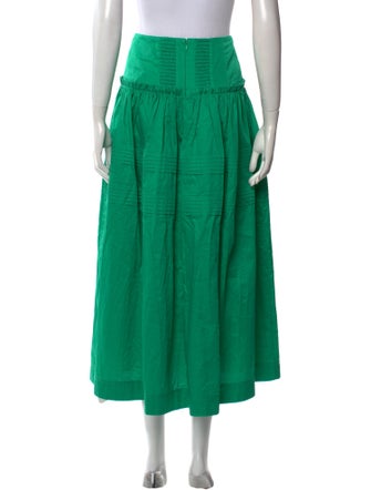 Aje Pleated Accents Midi Length Skirt
