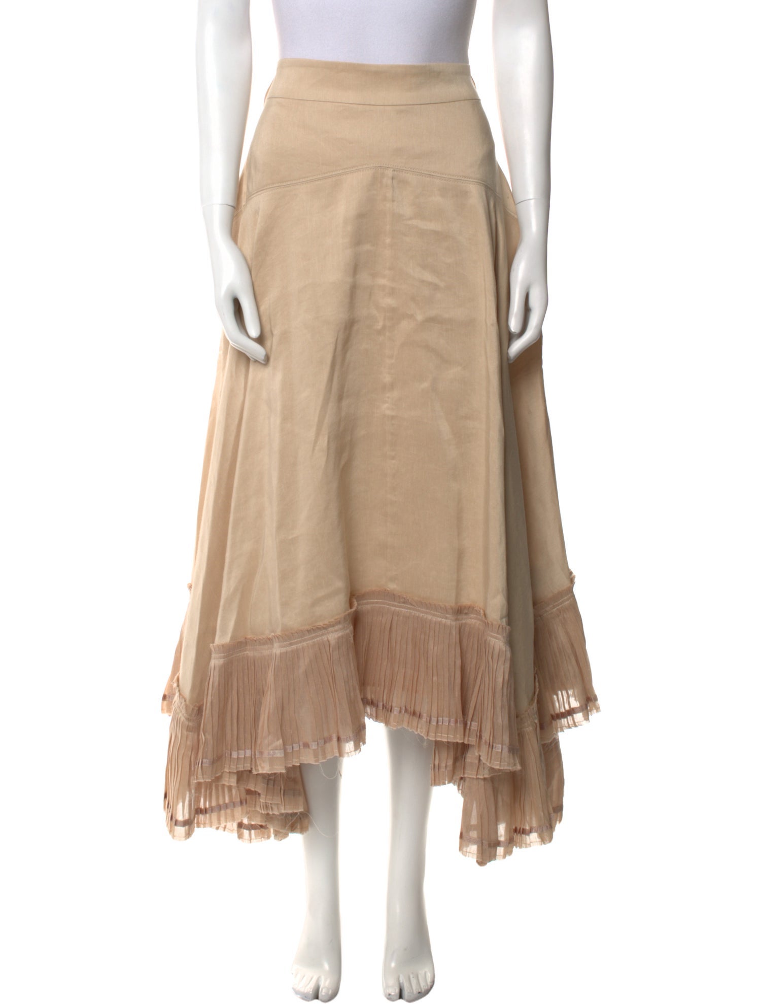 Aje Linen Midi Length Skirt