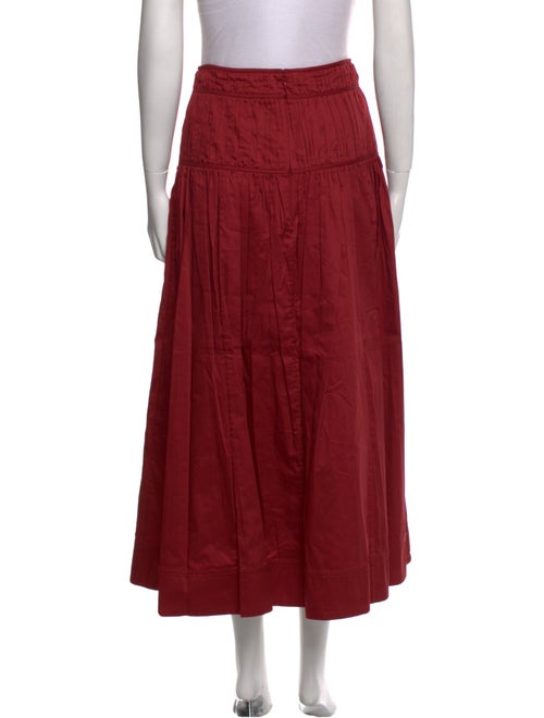 Aje Pleated Accents Midi Length Skirt
