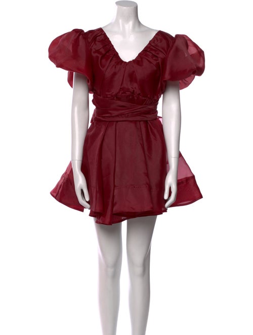 Aje V-Neck Mini Dress